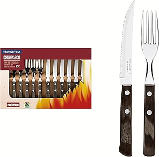 Tramontina ensemble de 12 couverts de barbecue avec couteaux et fourchettes - ensemble
