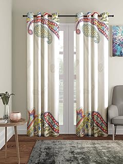 Home sizzler rideaux de porte 2 pièces en polyester taille 116