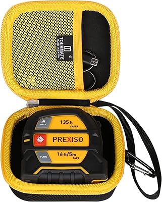 Étui de rangement rigide tormate pour ruban à mesurer laser prexiso