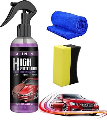 Spray céramique pour voiture 3 en 1 de revêtement peinture