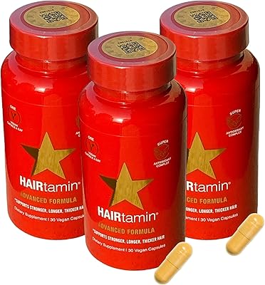 Hair tamin vitamines pour la croissance des cheveux 3 mois - vitamines