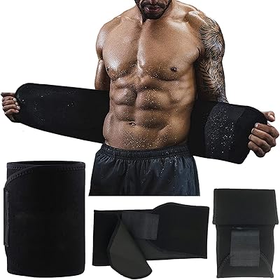 Ceinture amincissante ceinture de sauna noire de luxe pour hommes et femmes perdre