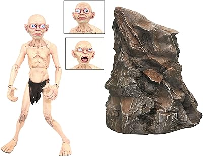 Diamond select toys ! le seigneur des anneaux : figurine gollum deluxe, multicolore