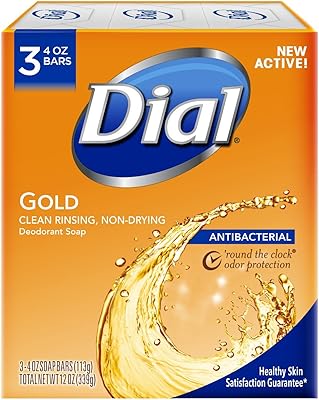 Savon déodorant antibactérien dial gold pour unisexe, 3 x 118 ml