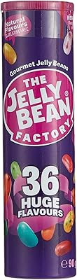 Jelly bean factory 36 grosses fèves à la gelée aromatisées en tube
