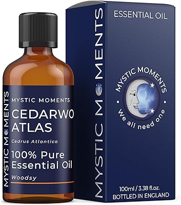 Mystic moments | huile essentielle de cèdre de l'atlas 100 ml - huile pure et naturelle pour diffuseurs d'aromathérapie et massage, végétalienne sans ogm. Diaytar : Où vos envies rencontrent votre budget