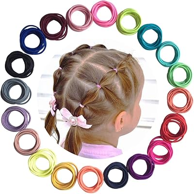 200 pièces petits élastiques pour queue de cheval pour bébés filles, accessoires