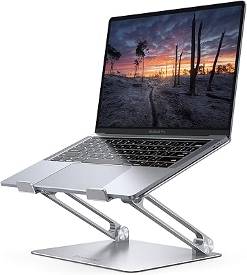 Support portable lamical pour ordinateur pliable et réglable en hauteur de bureau