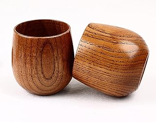 Tasses à thé en bois thmins, tasse classique en bois massif naturel, tasses