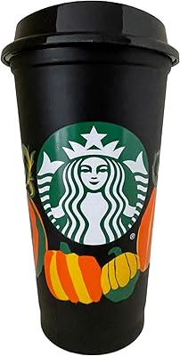Tasse de voyage réutilisable starbucks halloween pumpkin (16 oz/473 ml)