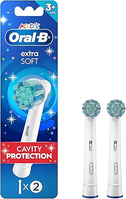 Têtes de brosse de rechange oral-b ultra douces pour enfants, paquet de 2