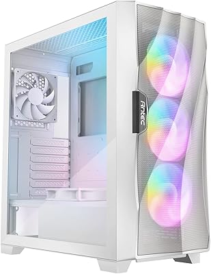 Antec dark league df700 flux white, boîtier de jeu atx moyenne tour, plate-forme