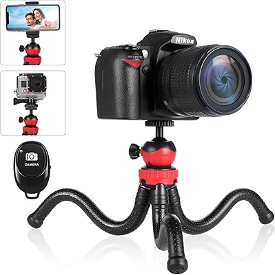 Trépied flexible pour iphone et appareil photo, trépied léger pour smartphone avec support