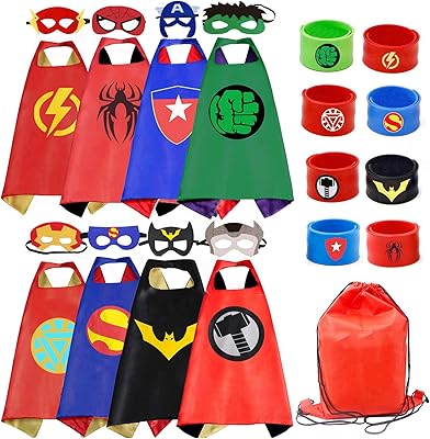 Ensemble de vêtements pour enfants de 8 pièces de robe de super-héros
