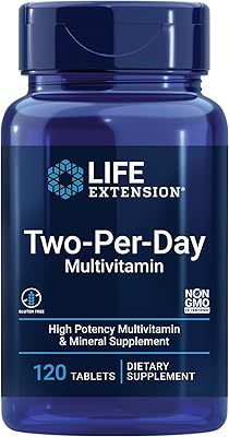 Life extension supplément multivitaminé et minéral deux fois par jour