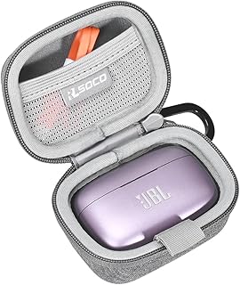 Étui rigide ralsocco pour casque sans fil jbl live 300tws (gris)