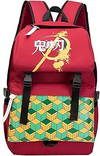 Anime demon slayer sac à dos tendance en tissu oxford, sac à bandoulière