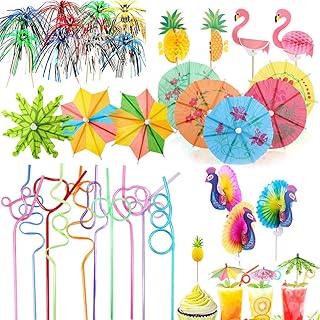 100 pièces décorations de boissons de cocktail 10 pailles en cristal fournitures