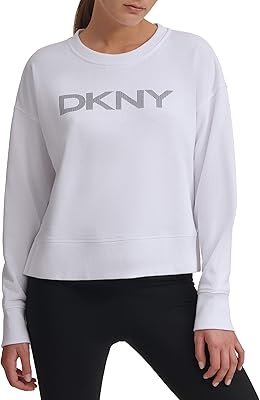 Chemisier en maille à col fendu dkny pour femme