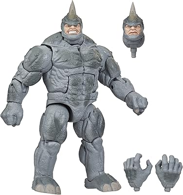Figurine spider-man marvel rhino retro legends series de 6" de haut, comprend 3