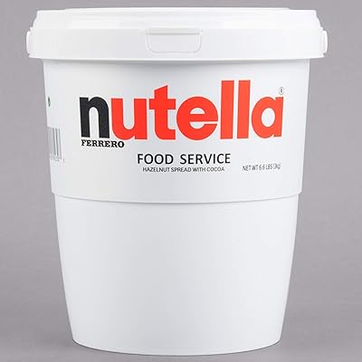 Bac nutella de 6,6 lb avec poignée surdimensionnée pour les grands utilisateurs, récipient