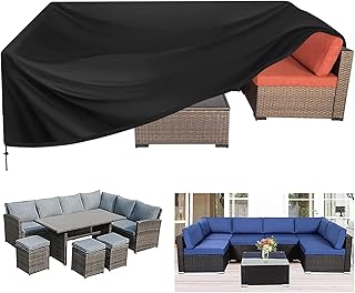 Housse de mobilier d'extérieur imperméable 137"l x 102"l 35"h housses de meubles