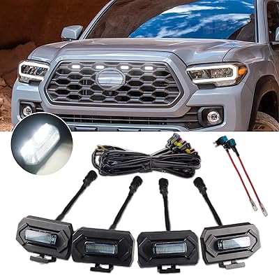 Lumières de calandre led améliorées pour toyota tacoma 2020-2022 oem tout-terrain et sport