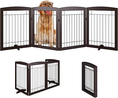 Barrière pliante pour animaux de compagnie vantas 96" l x 30"