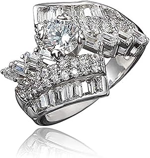 Bague en or pour femmes et filles, bague de fiançailles, promesse de mariage