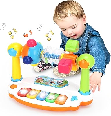 Jouet musical mebegin, ensemble de piano à clavier musical pour bébé, jouet lumineux