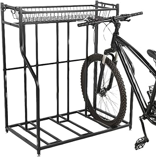 Porte-vélos 3 pièces avec espace de rangement, station de rangement pour sport, support