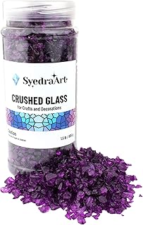Sidra crafts pièces de verre brisé en résine de verre concassé, pièces