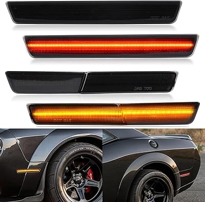 R&f remplacement automatique pour challenger srt hellcat 2018-2023 r-t scat pack widebody feux