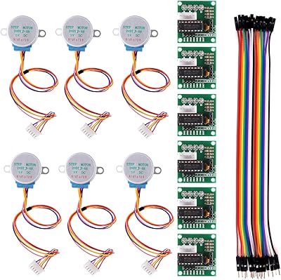 6 pièces 28byj-48 uln2003 5v moteur pas à pas + carte pilote uln2003