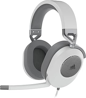 Casque de jeu corsair hs65, coussinets d'oreille en mousse à mémoire de forme