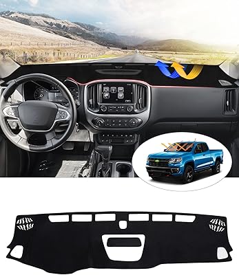 Couverture de tableau de bord personnalisée cartest pour chevrolet chevrolet colorado 2015-2020 2021