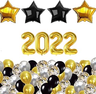 Party time 28 pièces. kit de ballons 2022 | décorations de bonne année en latex. Diaytar : Parce que bien acheter, c'est économiser