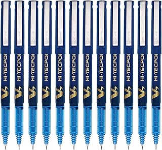 Pilot pen v7 - corps bleu, encre bleue, paquet de 12, (9000019576).