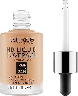 FOND DE TEINT LIQUIDE CATRICE HD COVER - 040 WARM, 30 ML