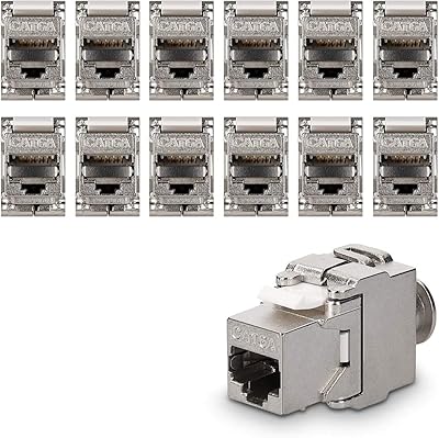 Module keystone jack - 12 pièces cat6a blindé keystone jack rj45 cat 6a module ethernet 10 go avec couvercle métallique blindé. Diaytar Sénégal : Parce que chaque FCFA compte