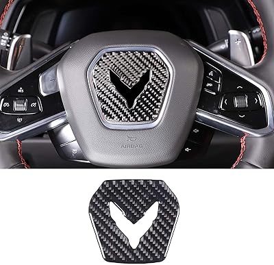 Autocollant de décoration de voiture en fibre de carbone véritable une pièce adaptée