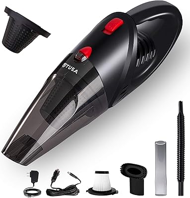 Aspirateur à main sans fil tosa, mini aspirateur sans fil haute puissance (noir)