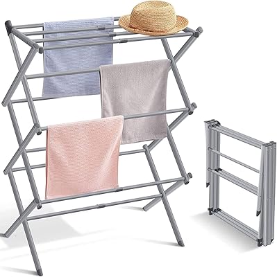 Étendoir à linge pliable et extensible pour sécher les vêtements à l'air, sèche-linge
