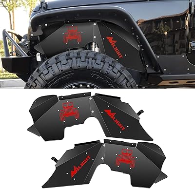 Revêtement de roue avant nilite pour wrangler jk jku 2007-2018 4wd