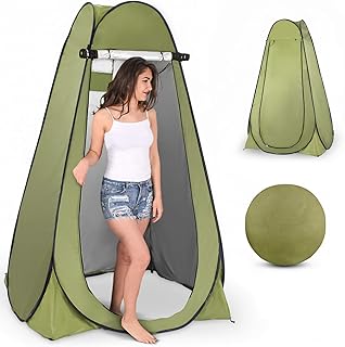 Tente d'intimité escamotable tente de douche portable instantanée extérieure toilettes de camp