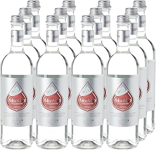 Bouteille d'eau minérale pétillante monviso - 750 ml | sodium minimum 0,33 mg/l