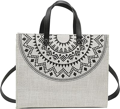 Grand sac fourre-tout en toile pour ordinateur portable, grand sac à bandoulière