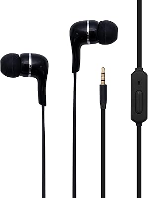 Écouteurs stéréo filaires toshiba avec microphone rze-d32e - noir, câble de commande