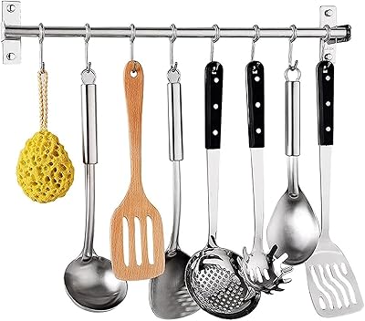 Support mural amateur en acier inoxydable 304 pour suspendre des ustensiles de cuisine