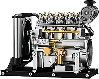 Modèle de moteur à quatre cylindres, ensemble moteur en métal, moteur diesel à quatre cylindres avec système de refroidissement, moteur de voiture à fonctionnement dynamique, cadeaux éducatifs et scientifiques pour enfants et adultes. Faites des économies avec Diaytar, le leader du e-commerce discount au Sénégal